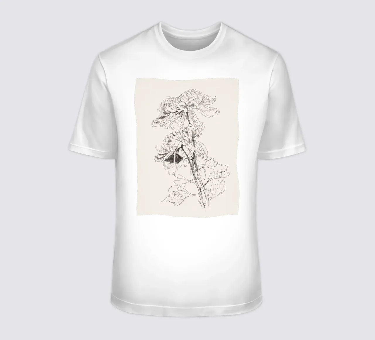 Chrysanths Sketch no. 1 t-shirt da apoloprints