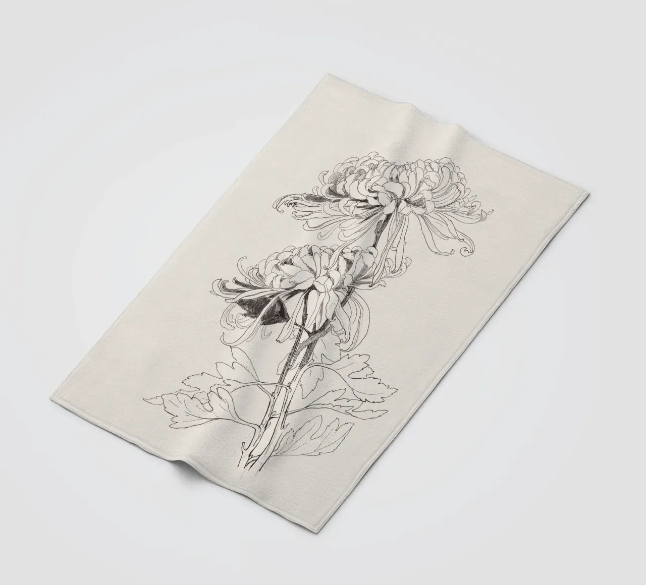 Chrysanths Sketch no. 1 coperta in pile da apoloprints