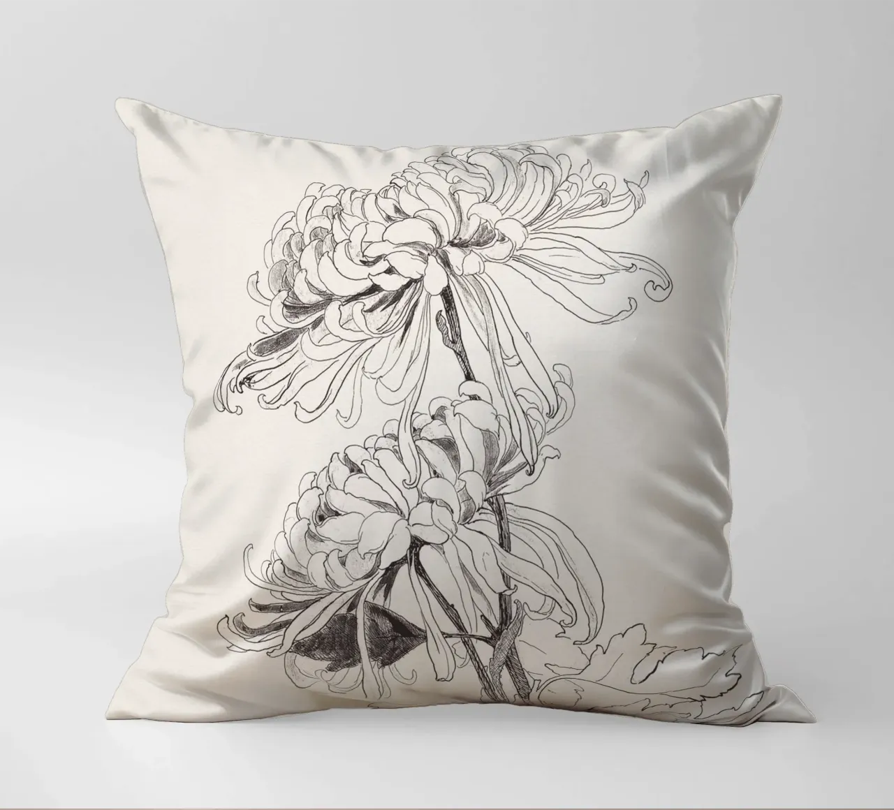 Chrysanths Sketch no. 1 cuscino da apoloprints
