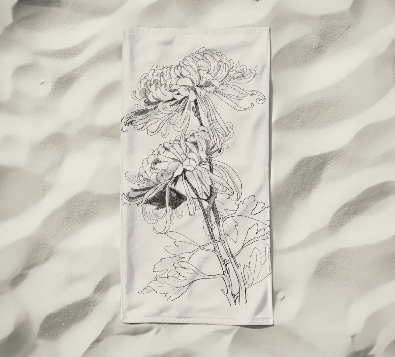 Chrysanths Sketch no. 1 telo mare da apoloprints