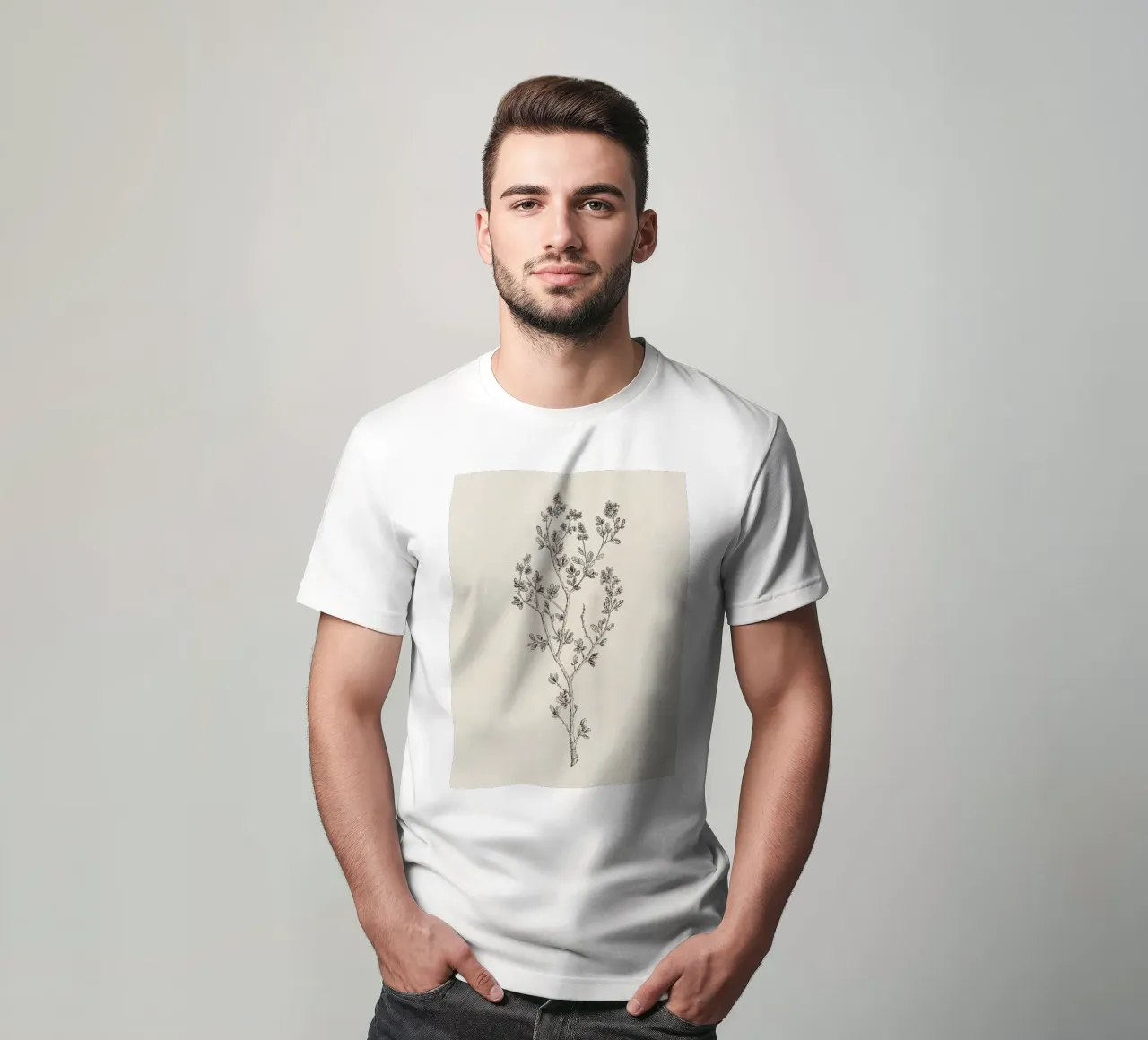 Ceanothus Wildflower Sketch no. 1 t-shirt da apoloprints