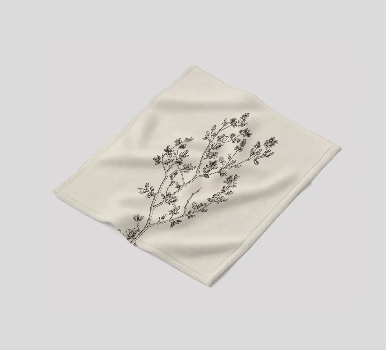 Ceanothus Wildflower Sketch no. 1 coperta in pile da apoloprints