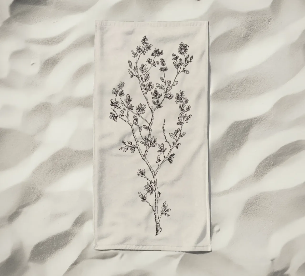 Ceanothus Wildflower Sketch no. 1 telo mare da apoloprints
