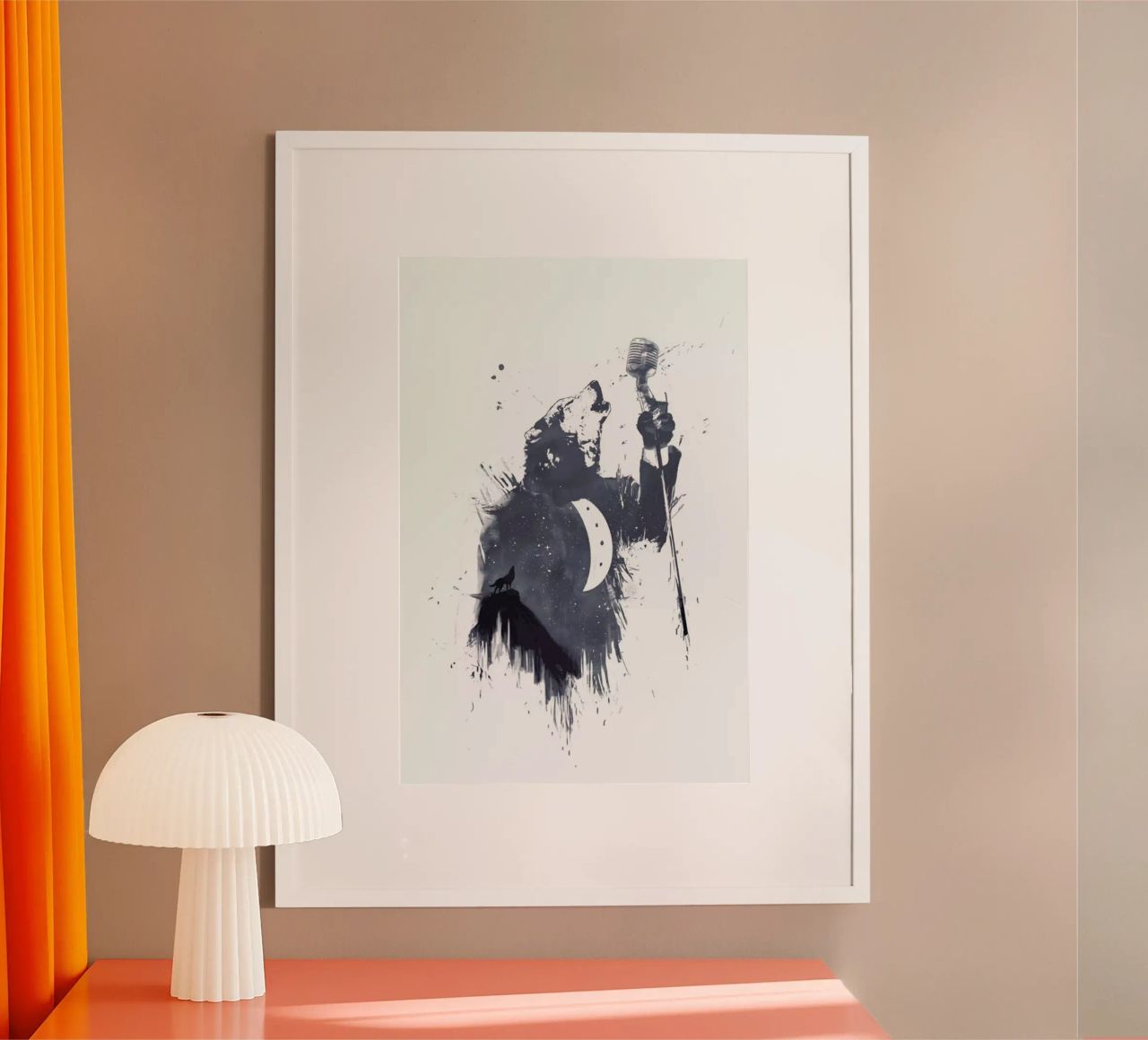 Wolf Song Poster von Balazs Solti