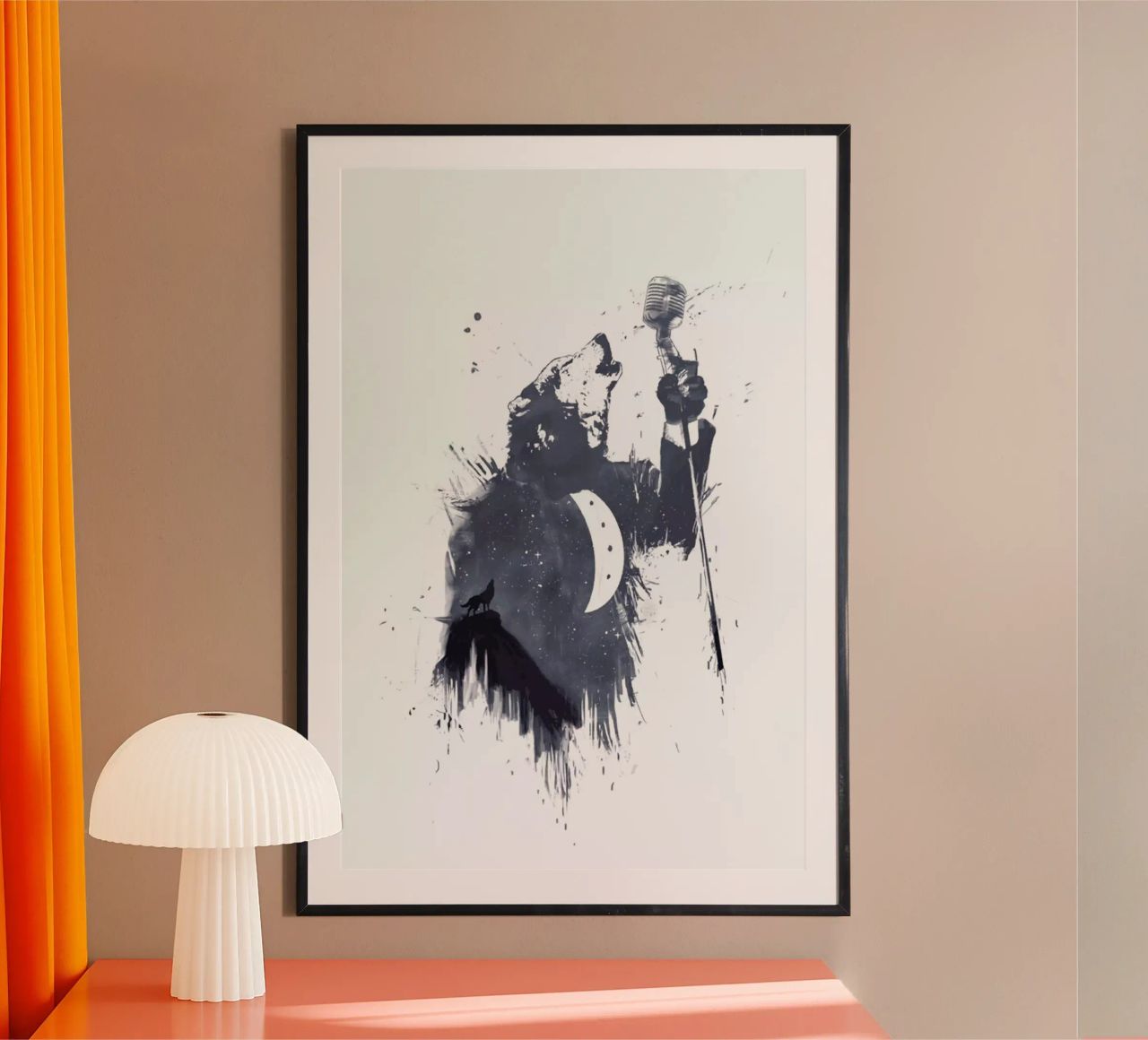 Wolf Song Poster von Balazs Solti