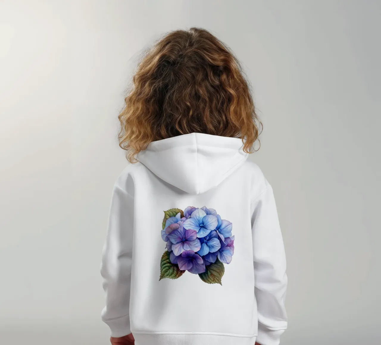 Flor de hortensia 3 sudadera con capucha para niño de Bold Blooms