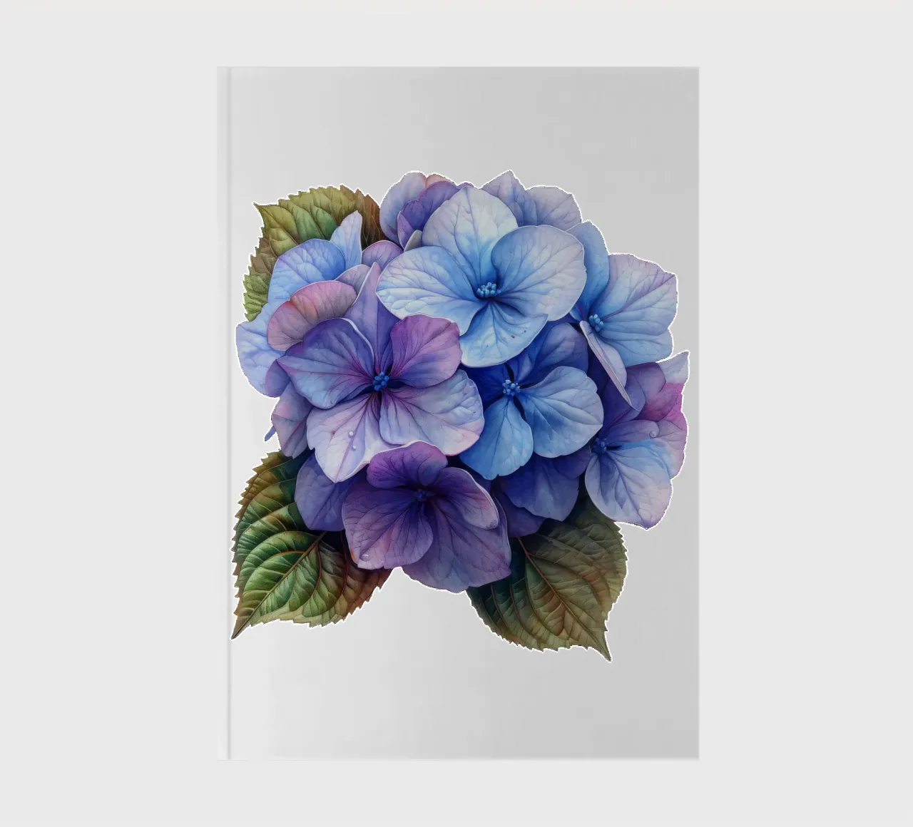 Hydrangea Flower 3 notebook by Bold Blooms