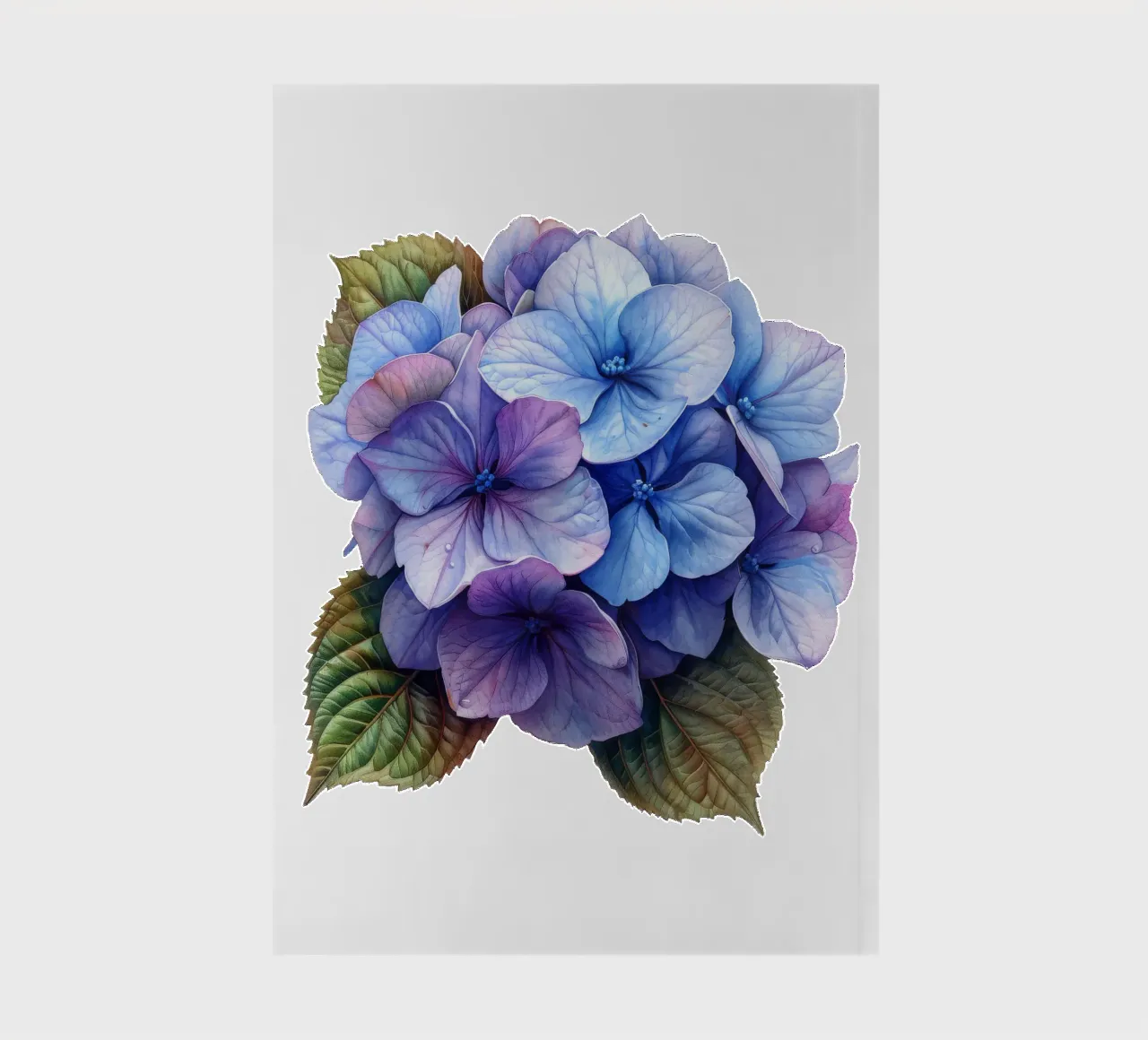 Hydrangea Flower 3 notebook by Bold Blooms