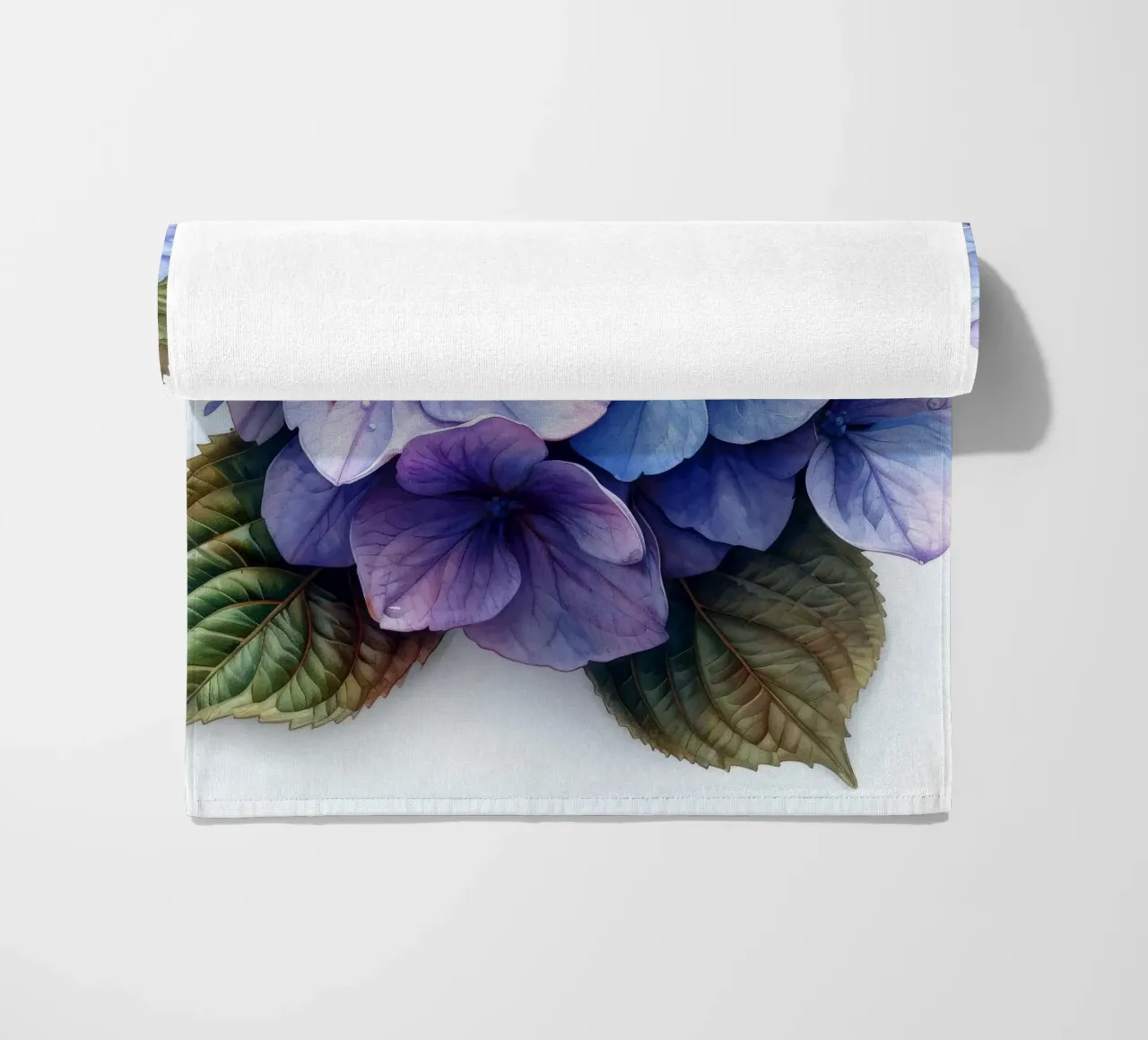 Hydrangea Flower 3 beach towel by Bold Blooms