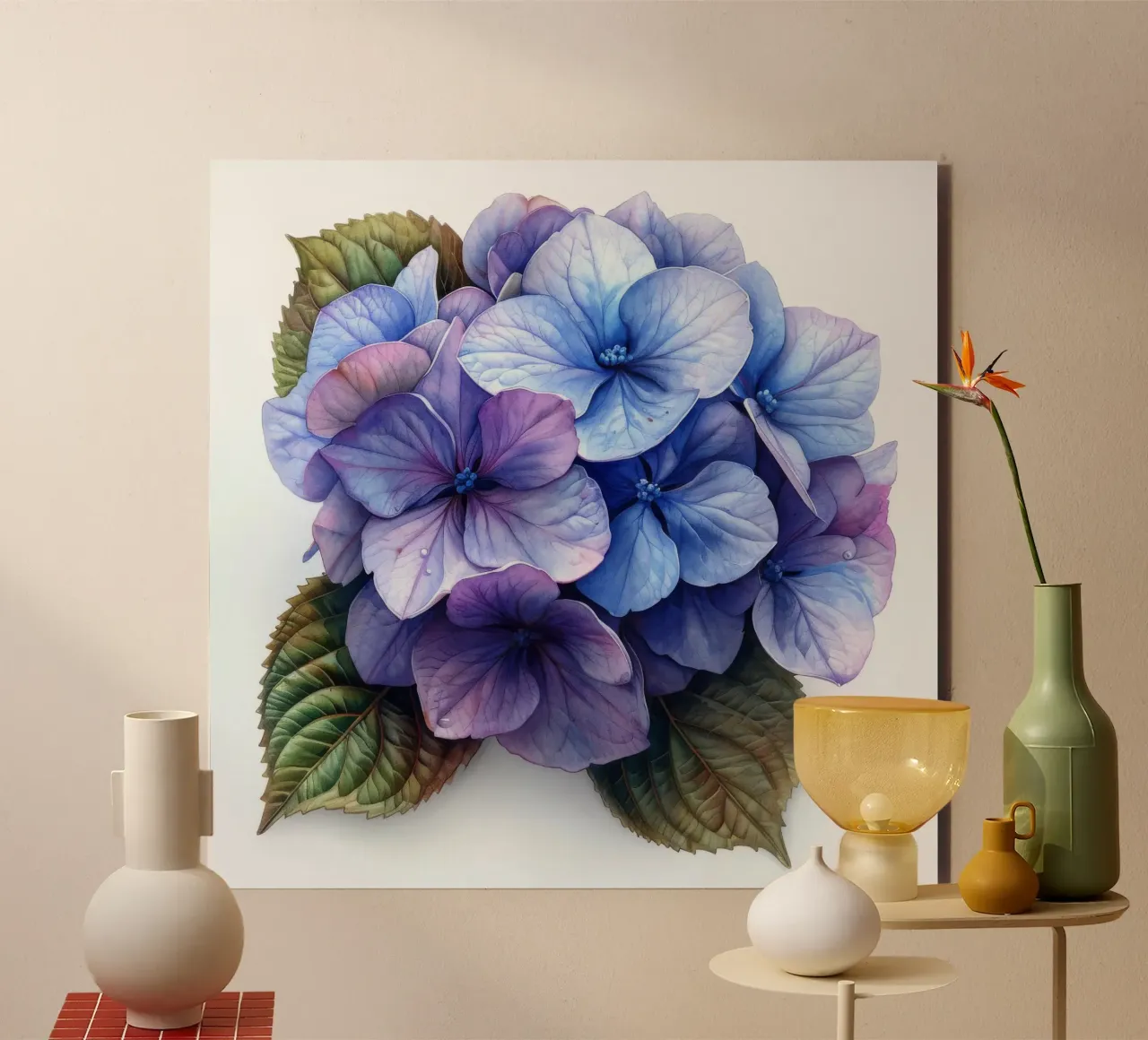 Hydrangea Flower 3 alu-dibond by Bold Blooms