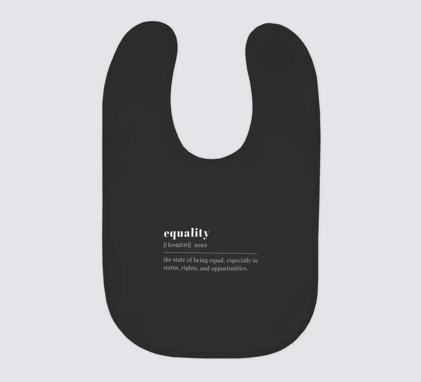 equality (white text) bavoir de pilotpegasus