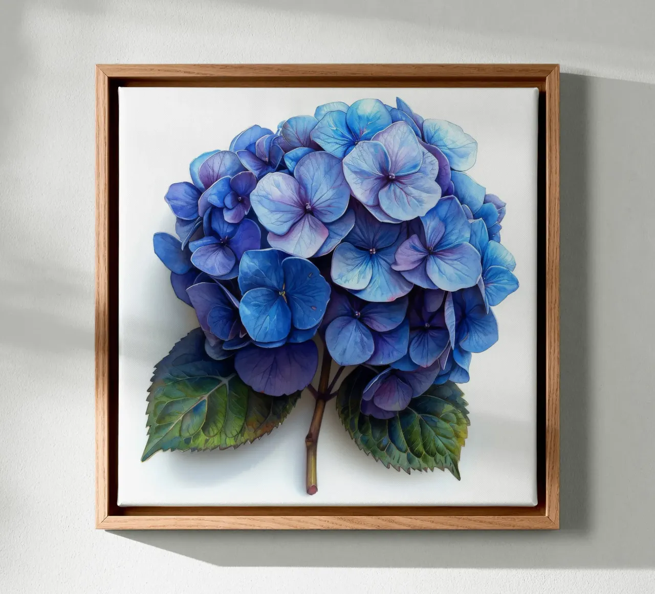 Fiore di ortensia 4 tela con Cornice a cassetta da Bold Blooms