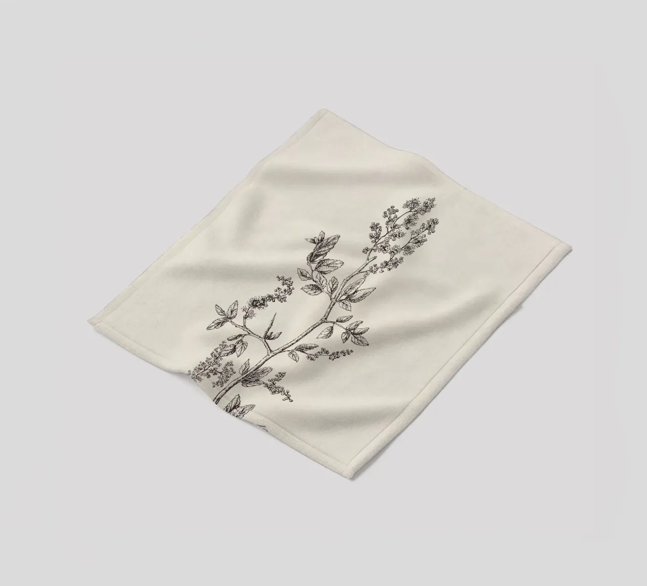 Ceanothus Wildflower Sketch no. 2 coperta in pile da apoloprints