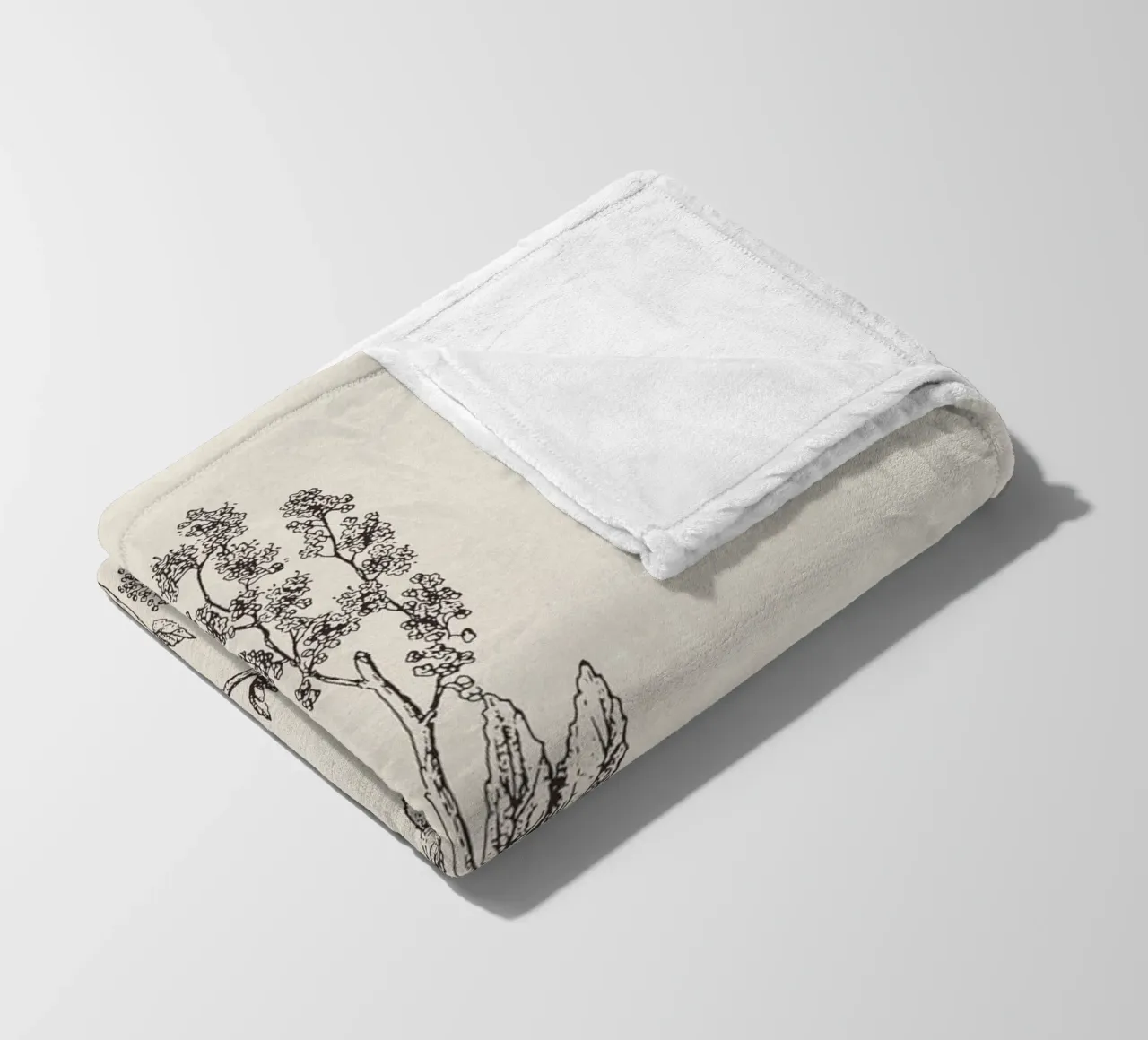 Ceanothus Wildflower Sketch no. 2 coperta in pile da apoloprints