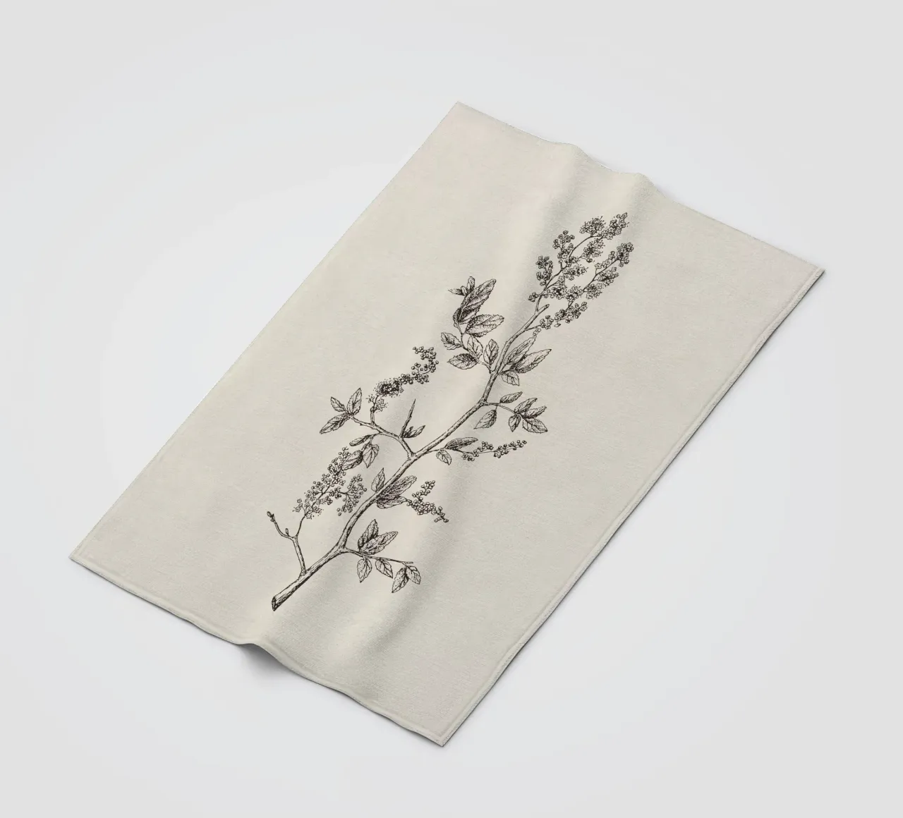 Ceanothus Wildflower Sketch no. 2 coperta in pile da apoloprints