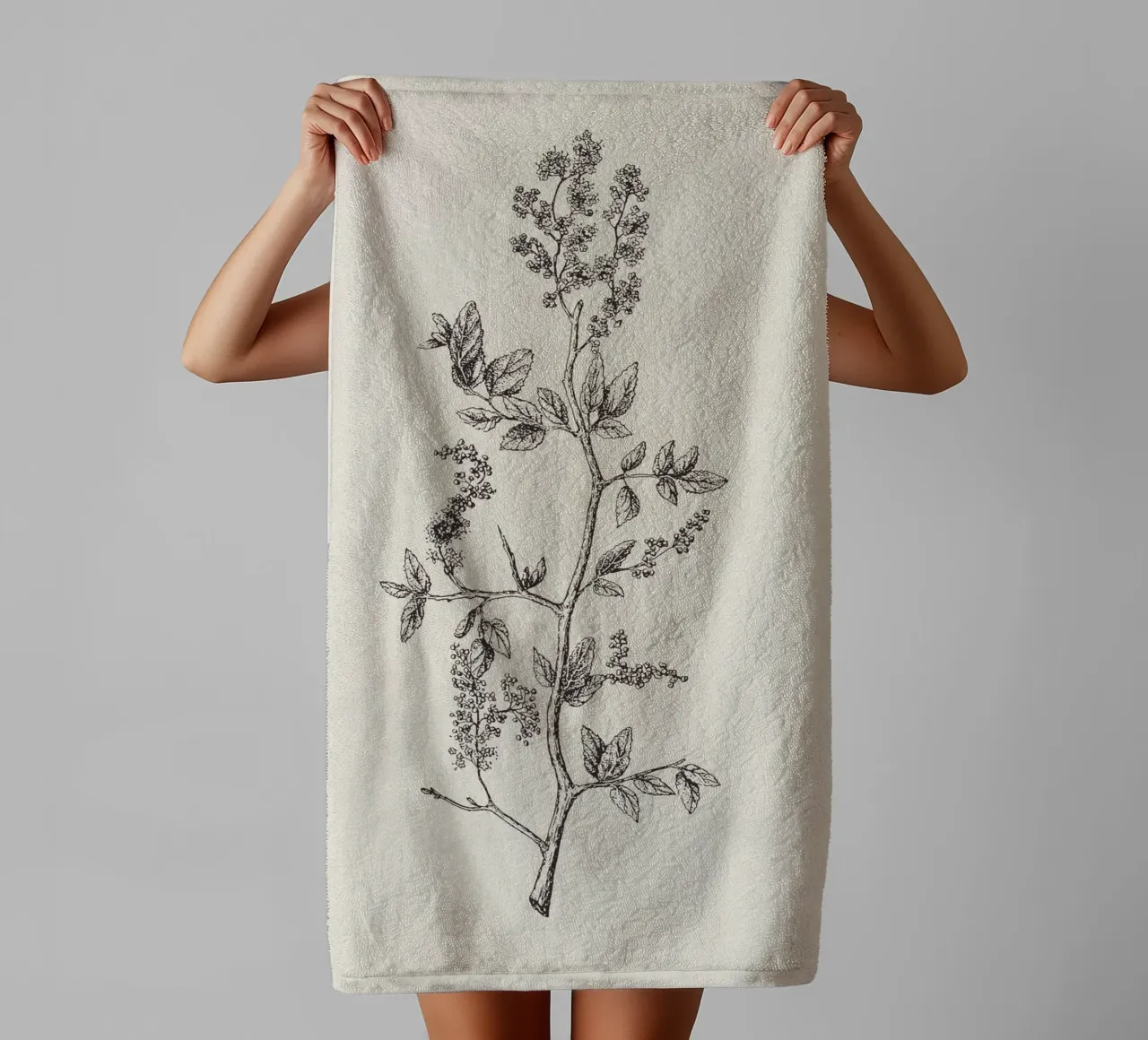 Ceanothus Wildflower Sketch no. 2 asciugamano da bagno da apoloprints