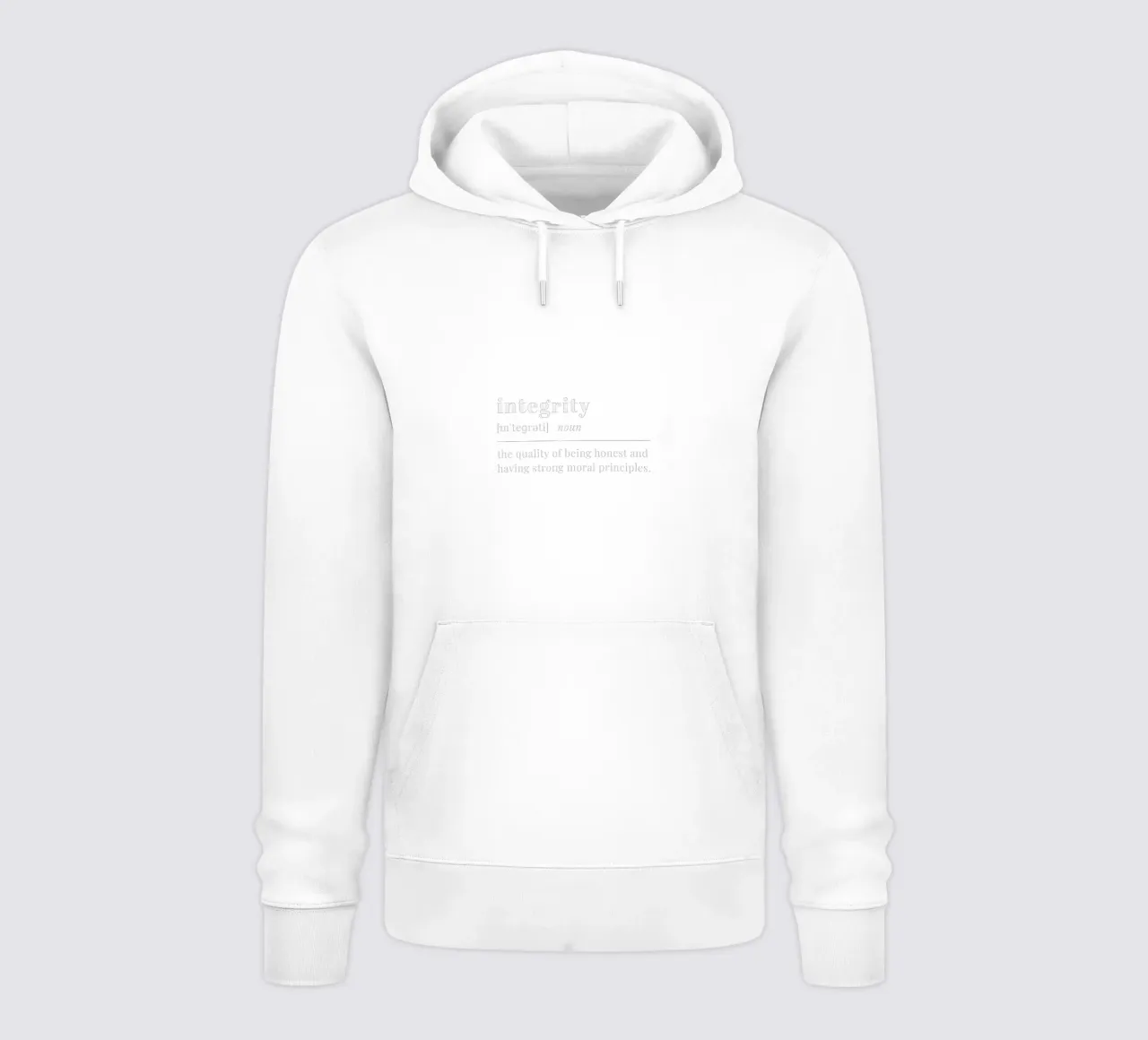 integrity (white text) sudadera con capucha de pilotpegasus