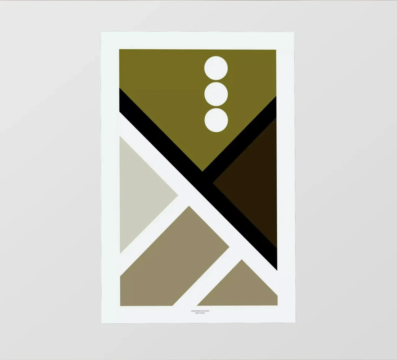 Colour Block II Backlit Folie von Nordic Creators
