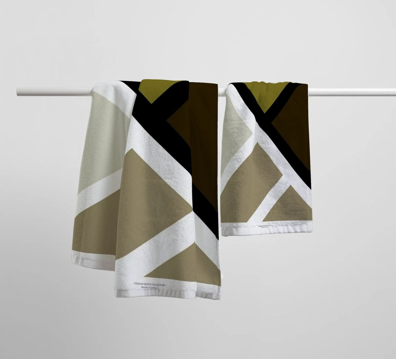 Colour Block II towel by Nordic Creators