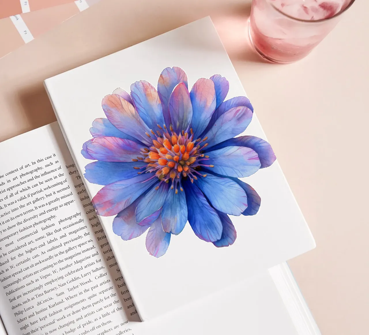 Ice Plant Flower 3 notebook by Bold Blooms