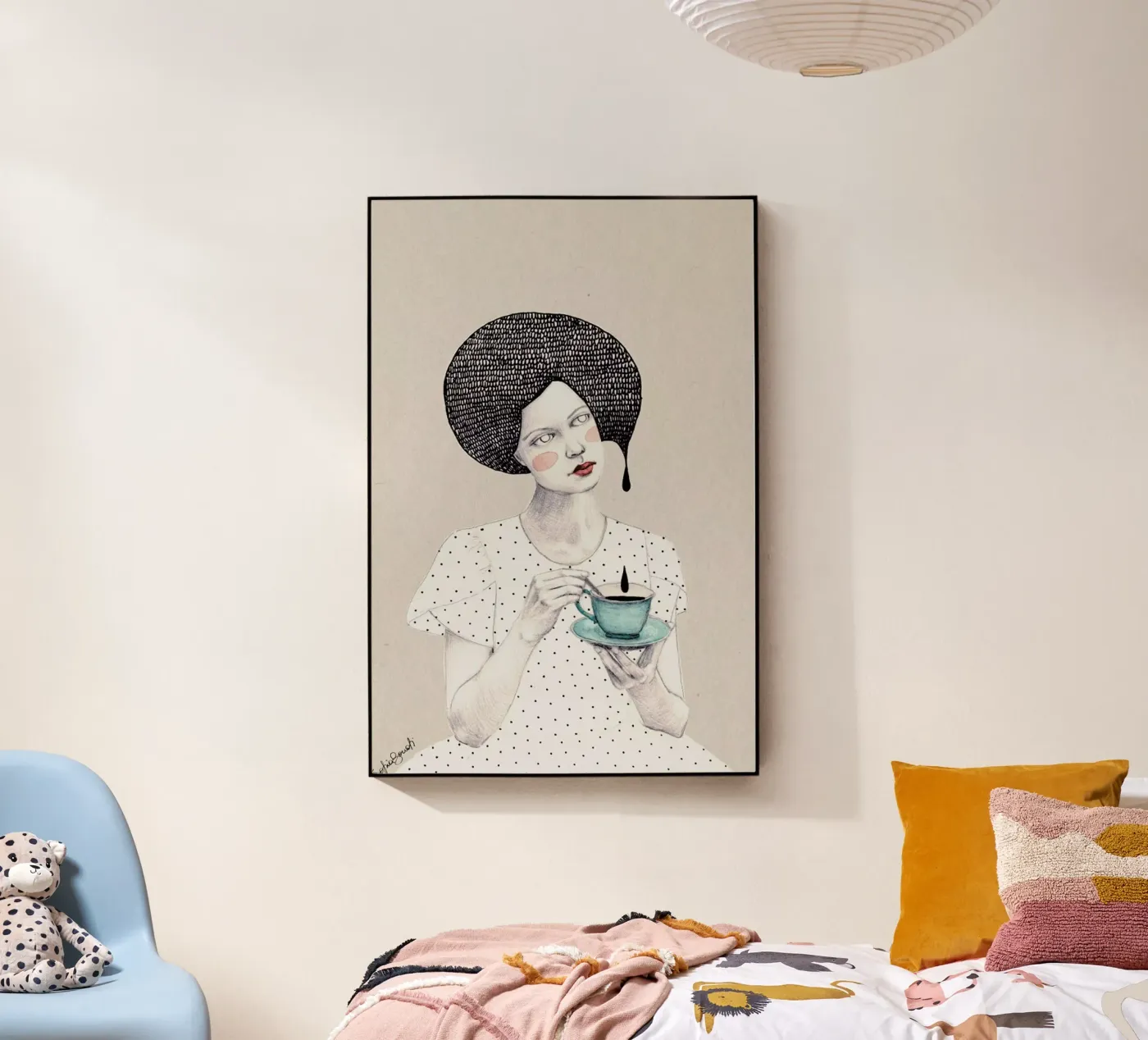 Nina acrylic glass by Sofia Bonati
