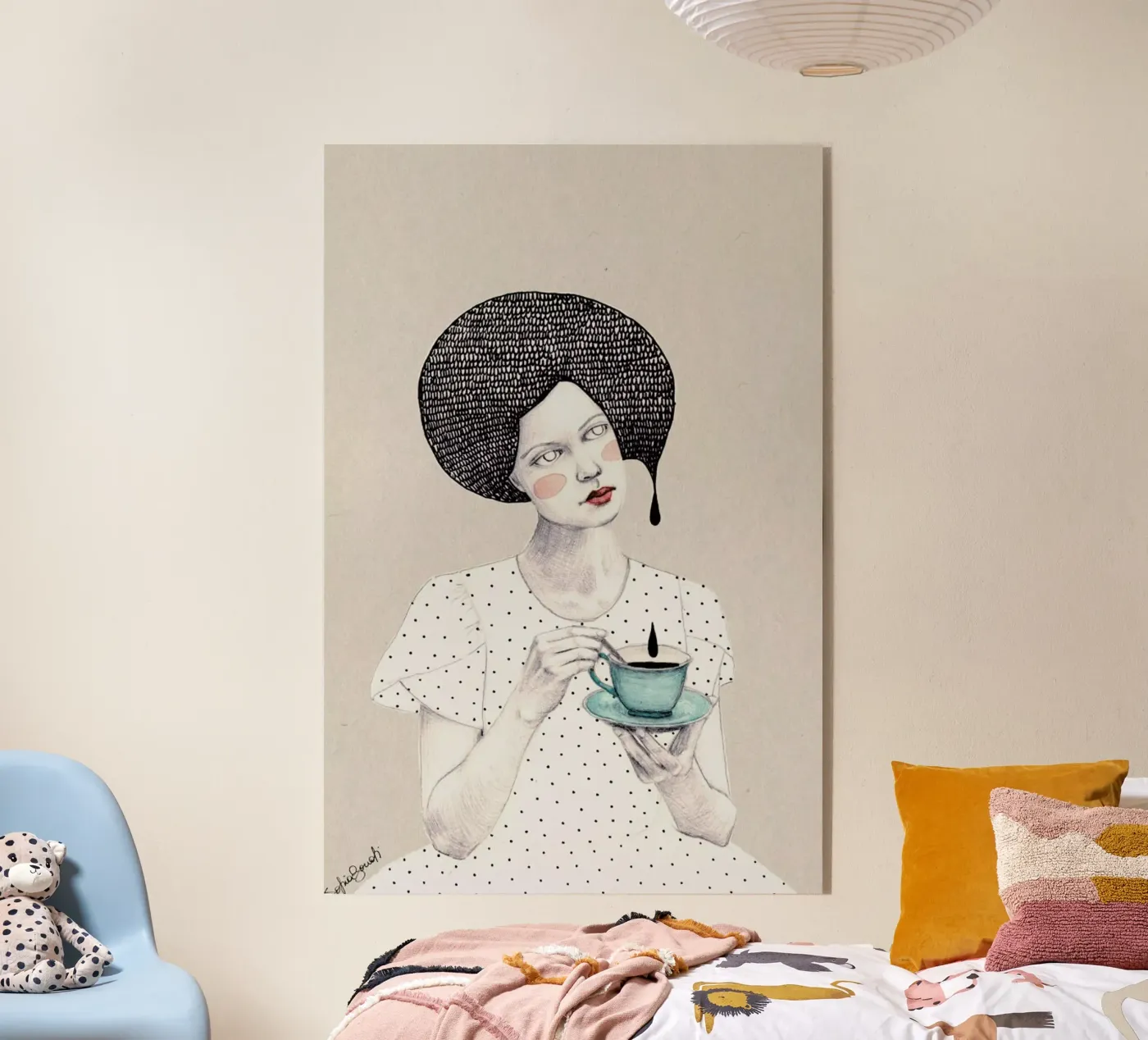 Nina acrylic glass by Sofia Bonati
