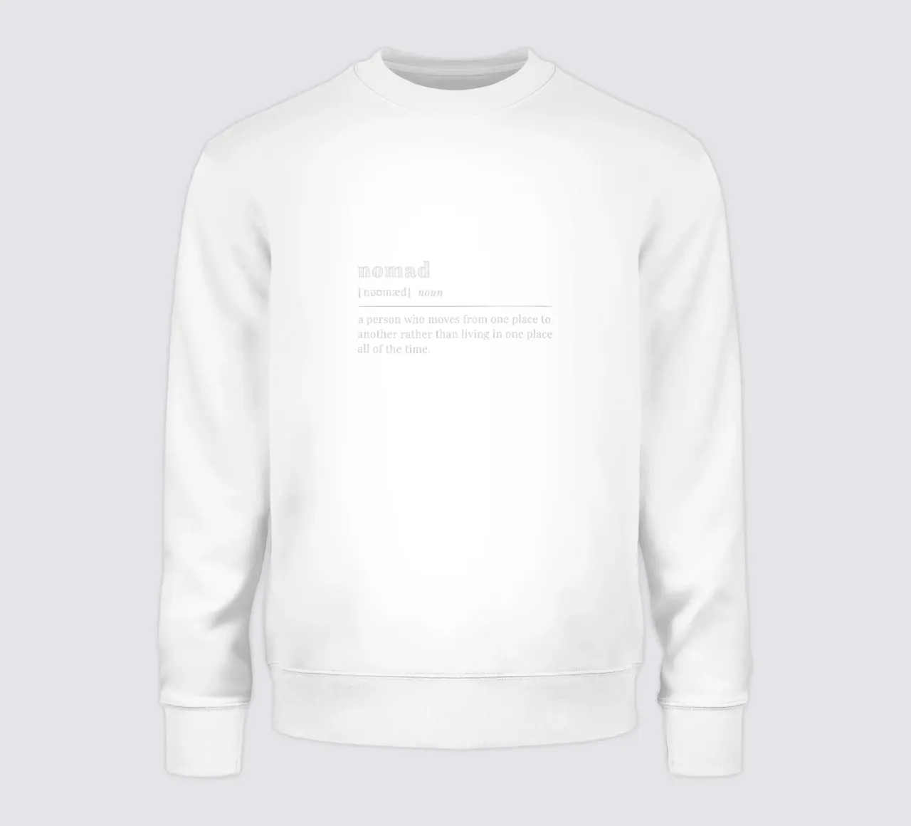 nomad (white text) sweat de pilotpegasus