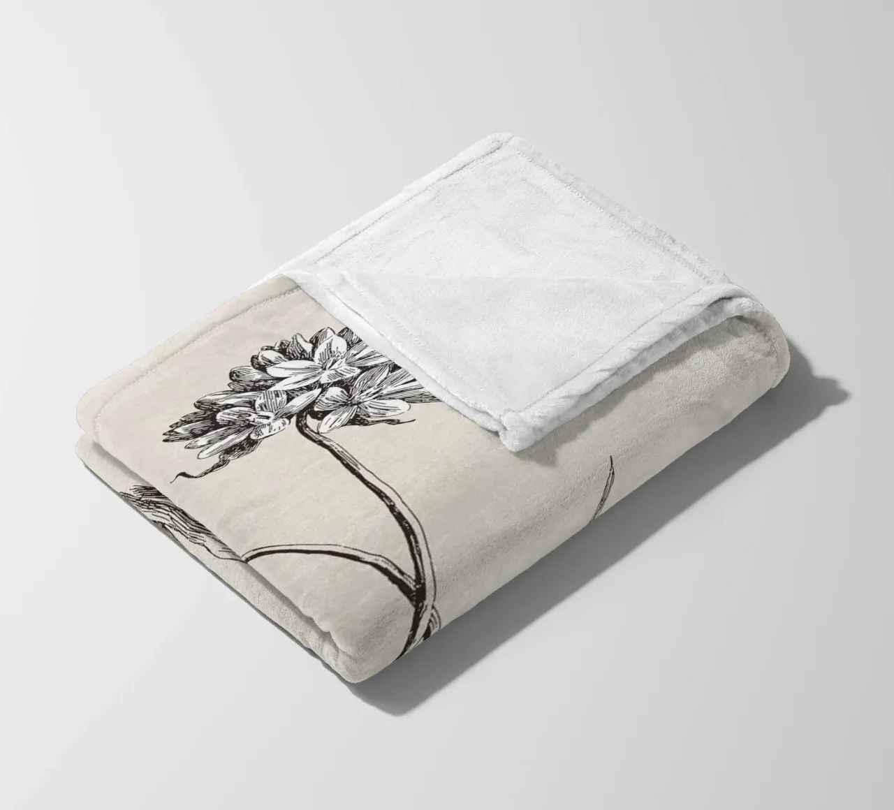 Cluster Lilies Sketch coperta in pile da apoloprints