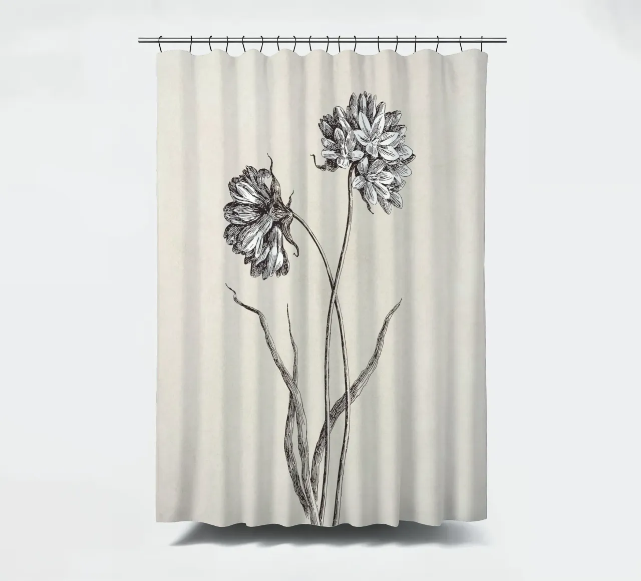 Cluster Lilies Sketch tenda da doccia da apoloprints