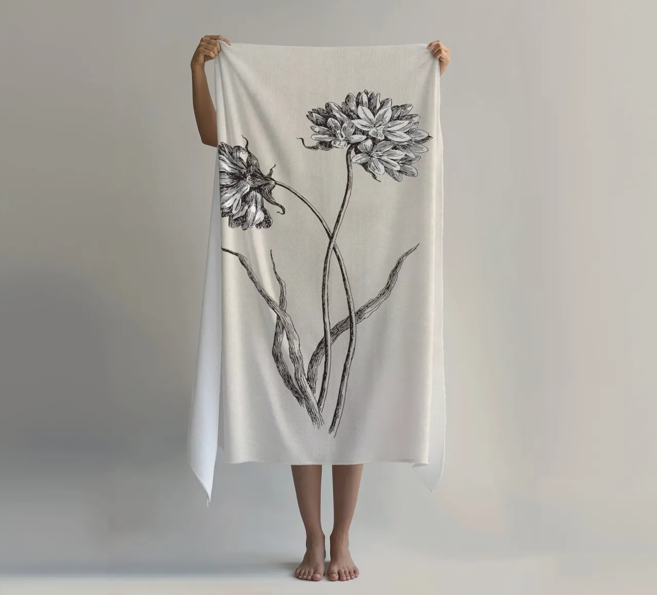 Cluster Lilies Sketch telo mare da apoloprints