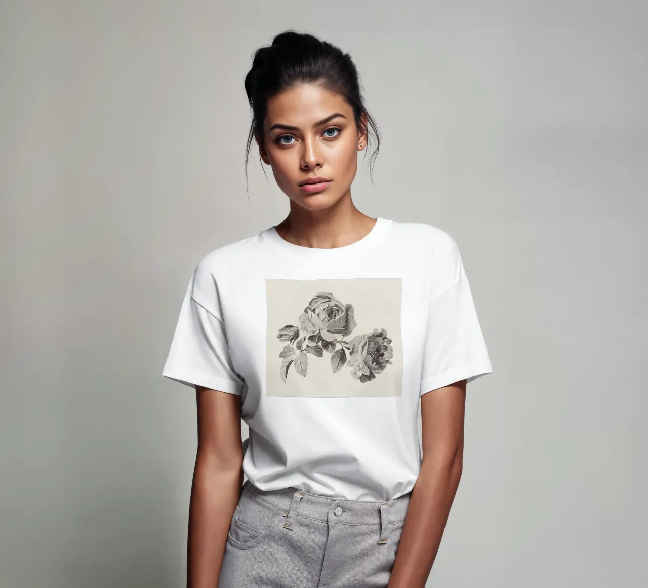 Roses Sketch no. 2 t-shirt da apoloprints