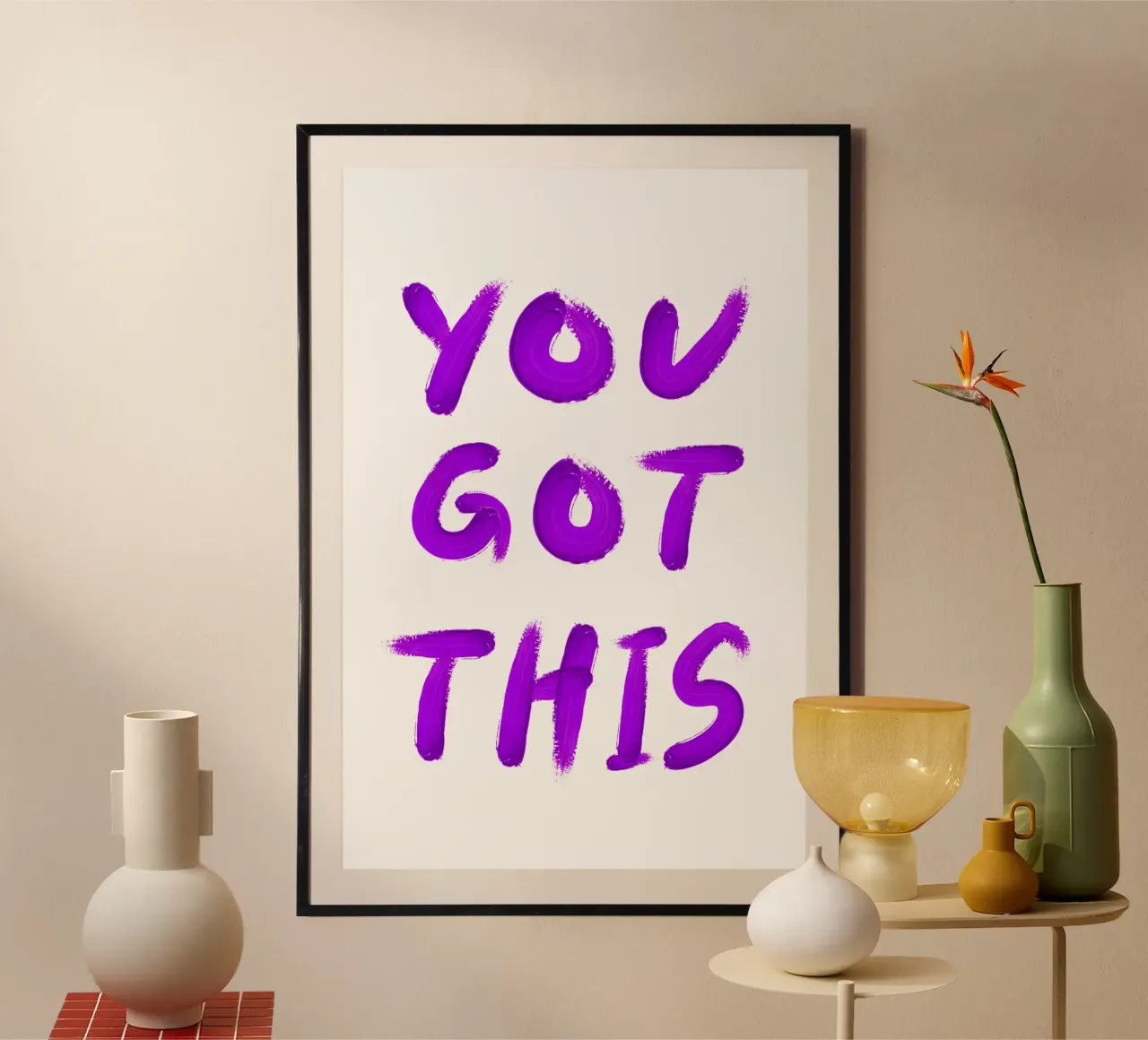 You Got This Brush Purple hahnemühle van Typo Designs
