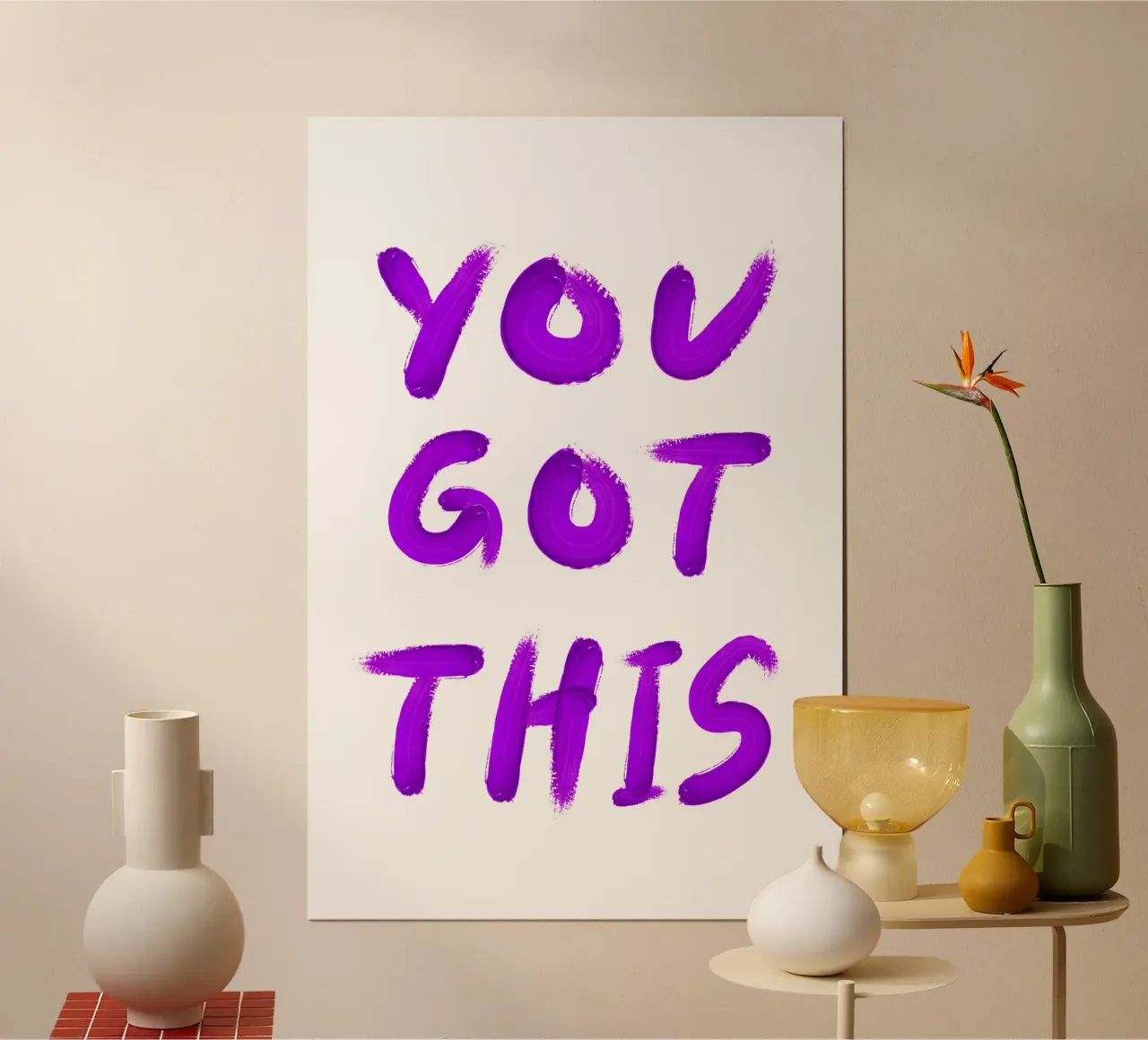 You Got This Brush Purple hahnemühle van Typo Designs