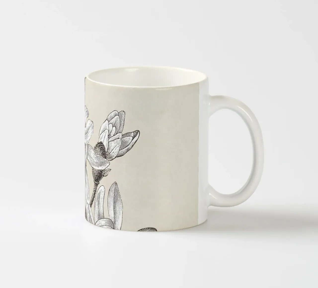 Magnolia Flower Sketch no. 2 tazza in ceramica da apoloprints