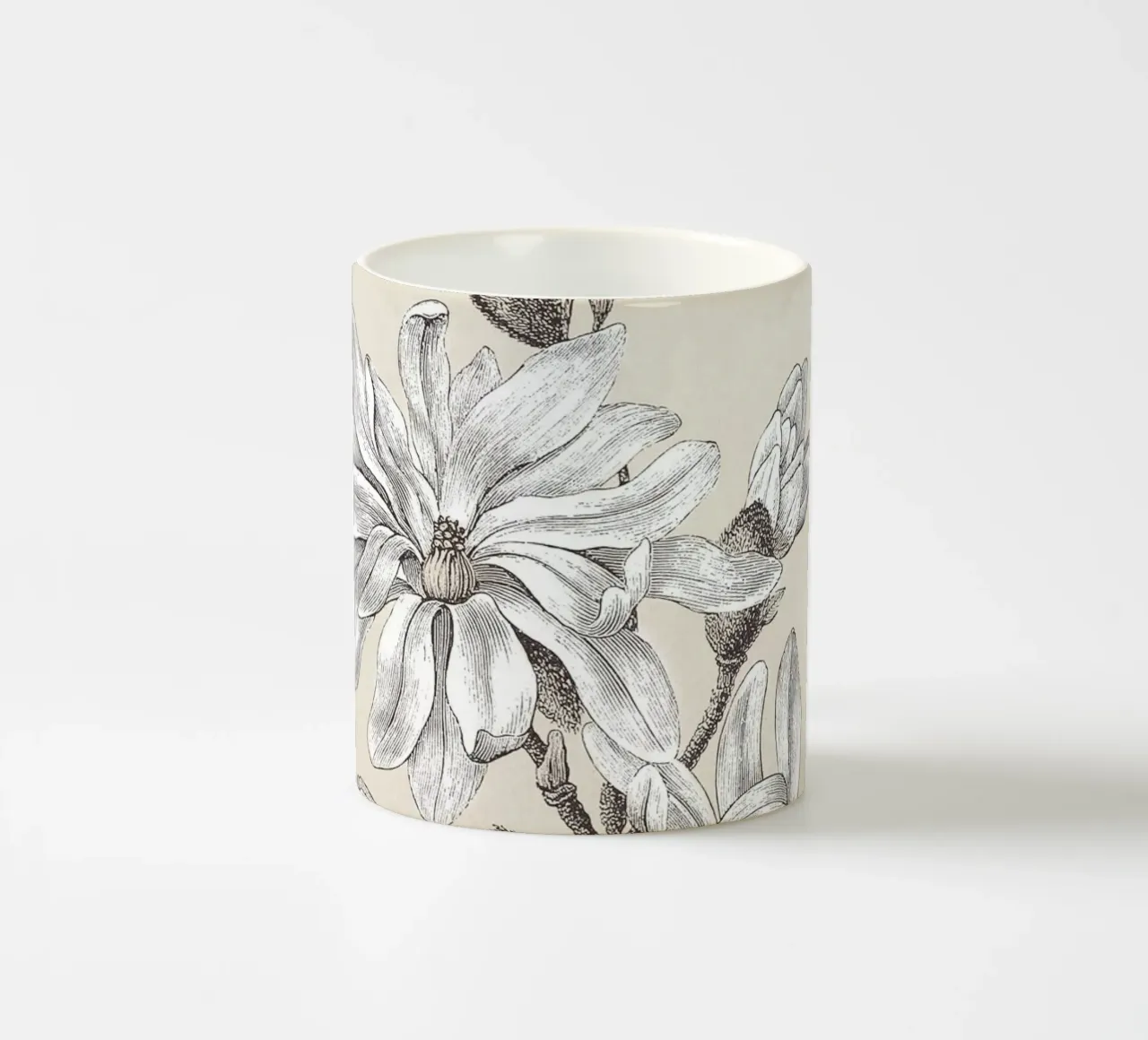 Magnolia Flower Sketch no. 2 tazza in ceramica da apoloprints