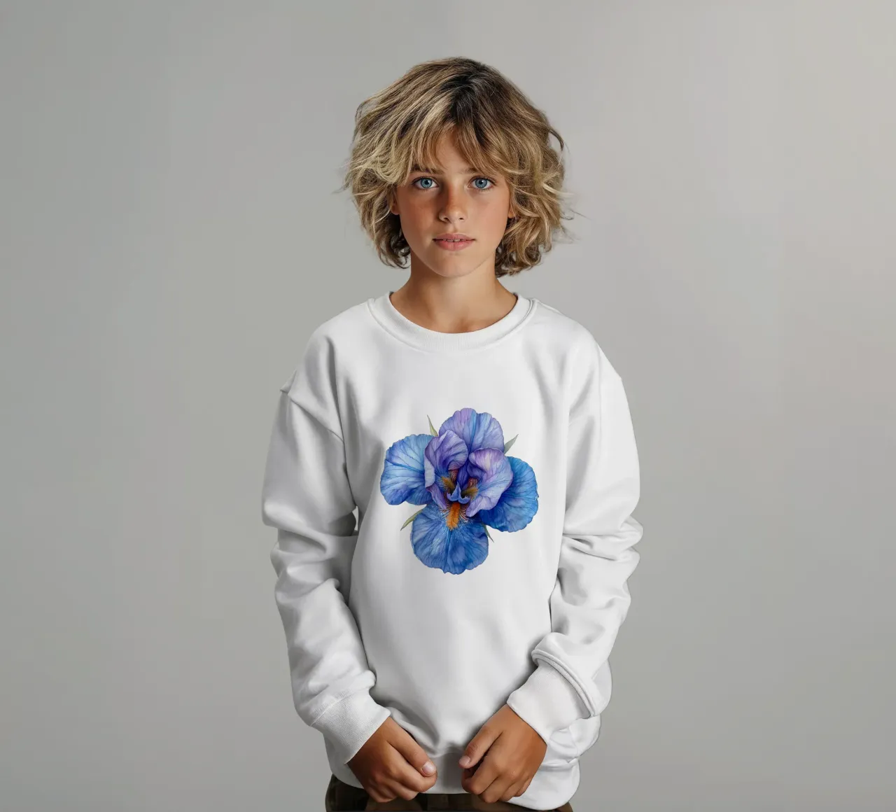 Fiore di iris 2 felpa bambino da Bold Blooms