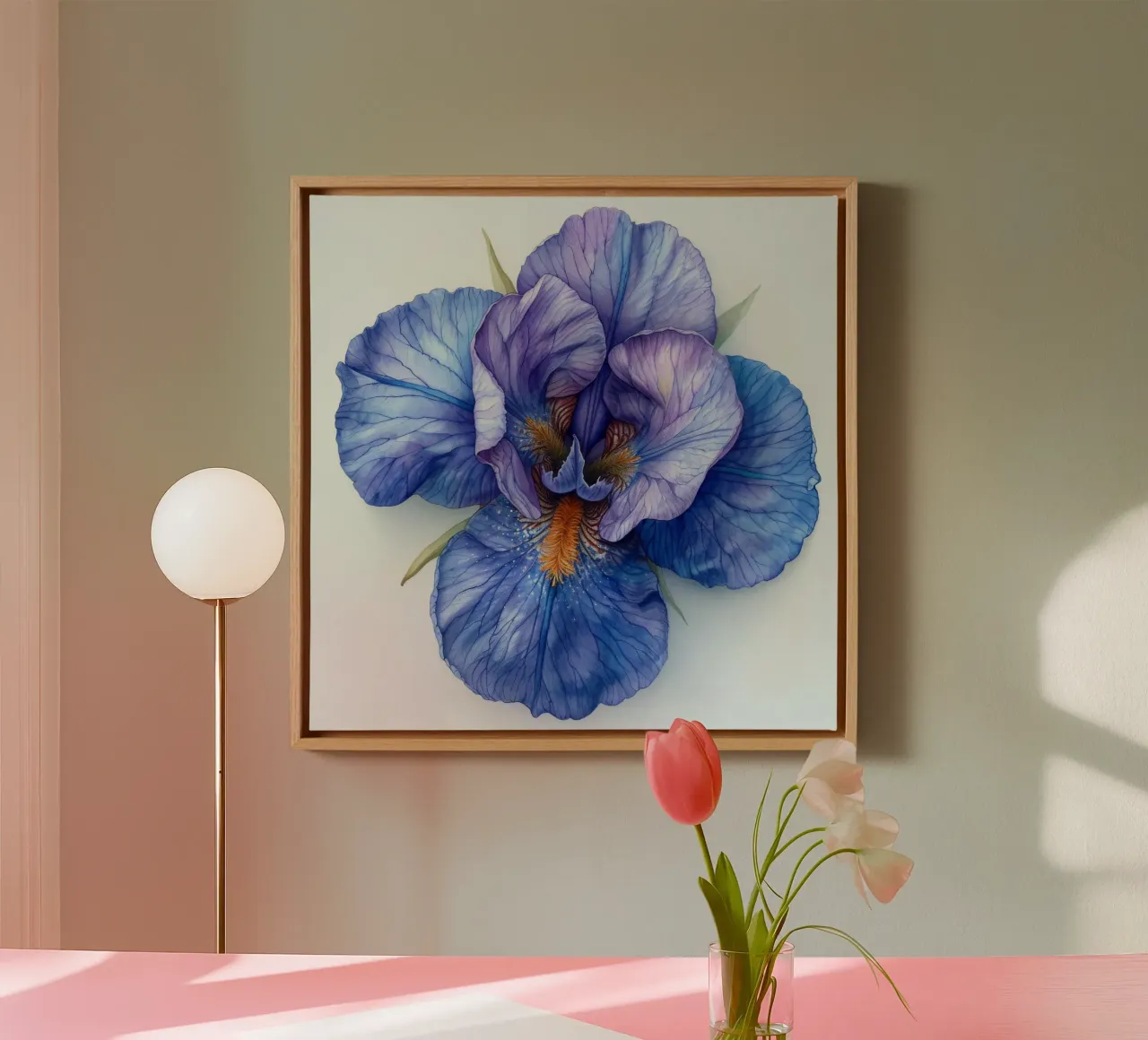 Iris Flower 2 canvas by Bold Blooms