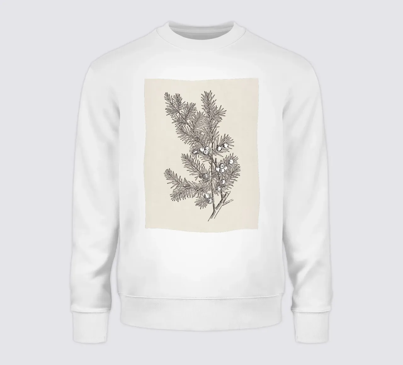 Juniper Branch Sketch no. 2 felpa da apoloprints
