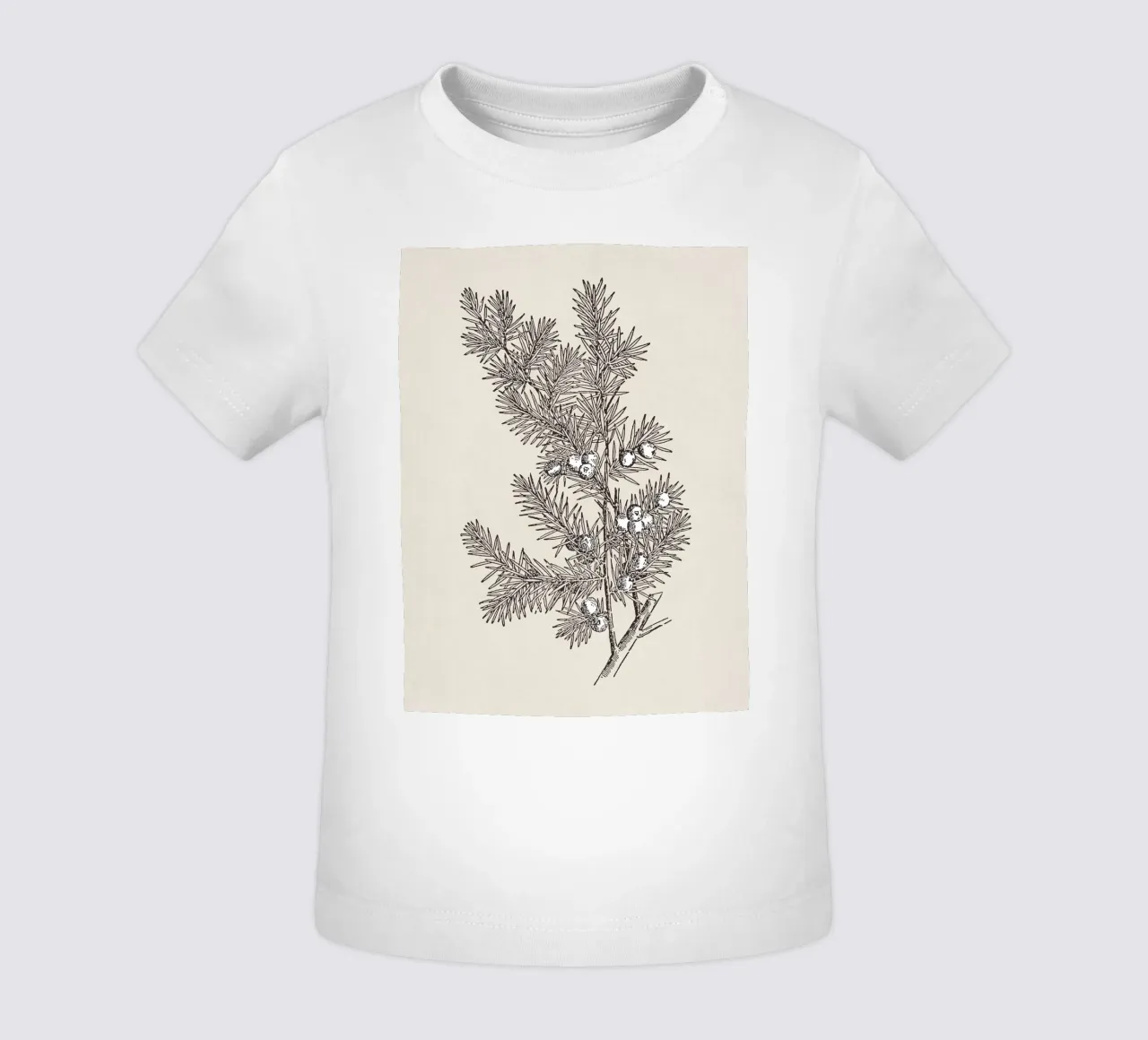 Juniper Branch Sketch no. 2 maglietta neonato da apoloprints
