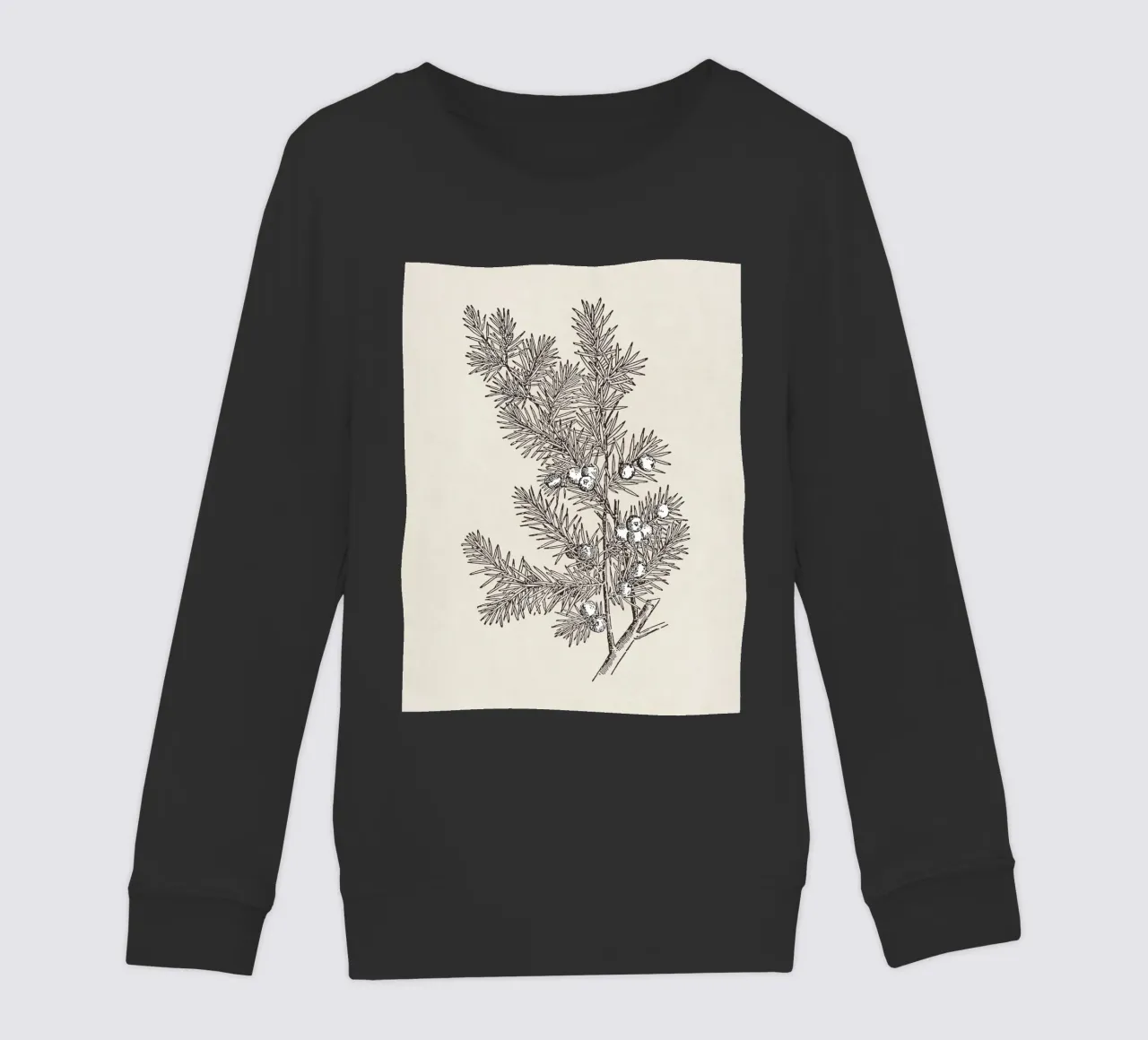 Juniper Branch Sketch no. 2 felpa bambino da apoloprints