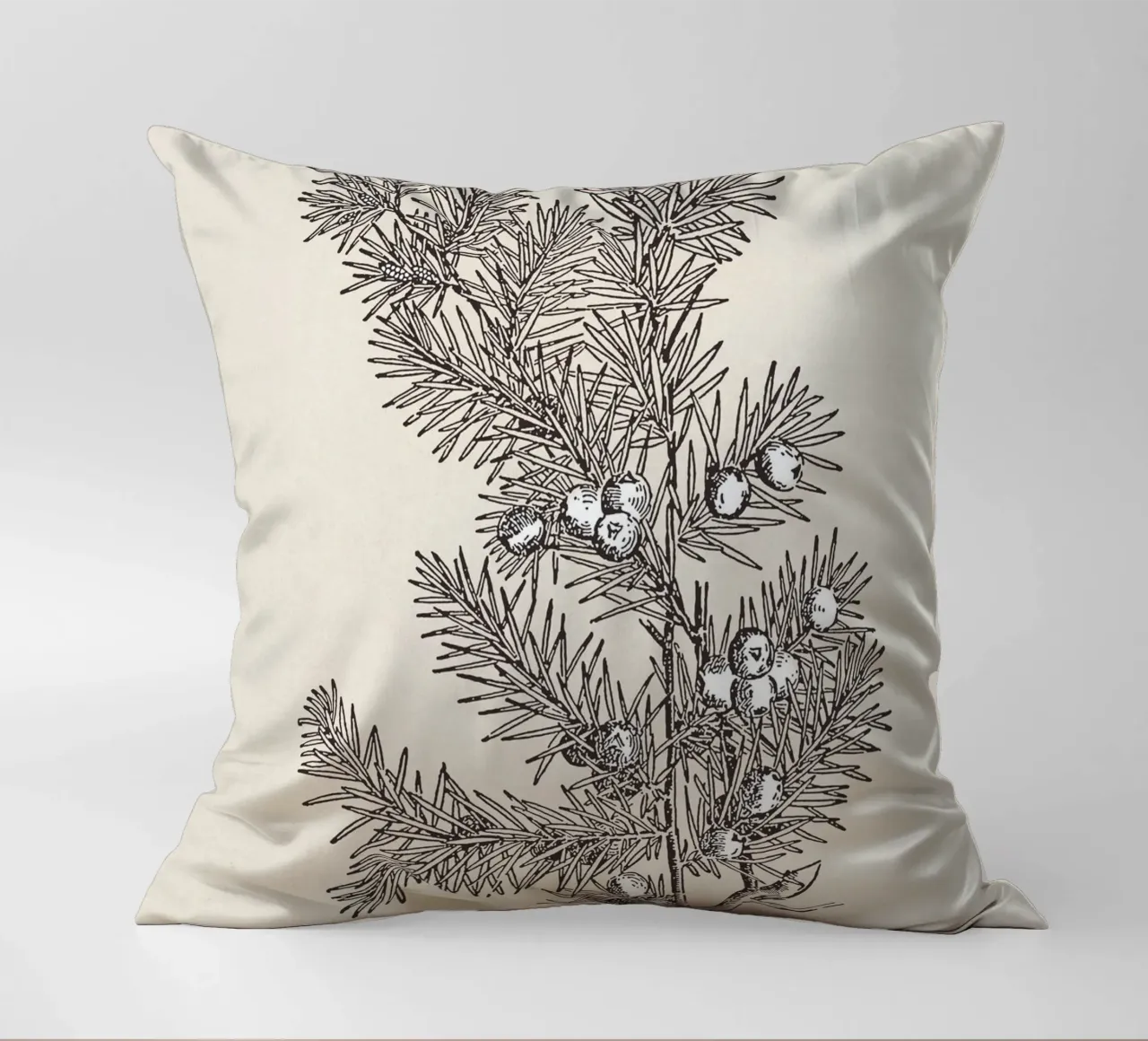 Juniper Branch Sketch no. 2 cuscino da apoloprints