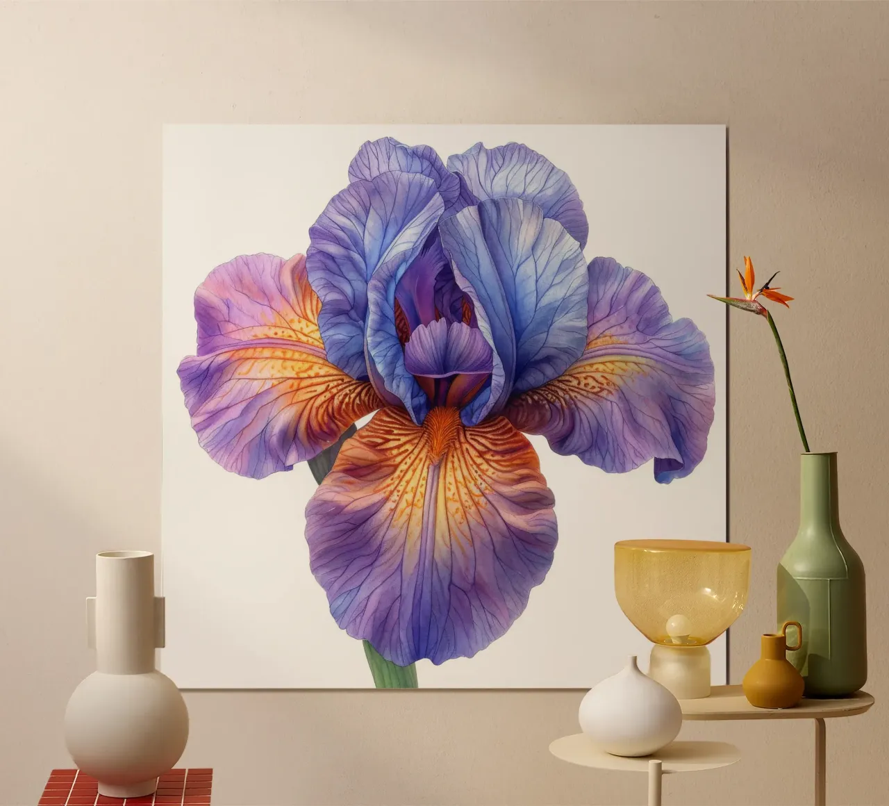 Fiore di iris 3 carta hahnemühle da Bold Blooms