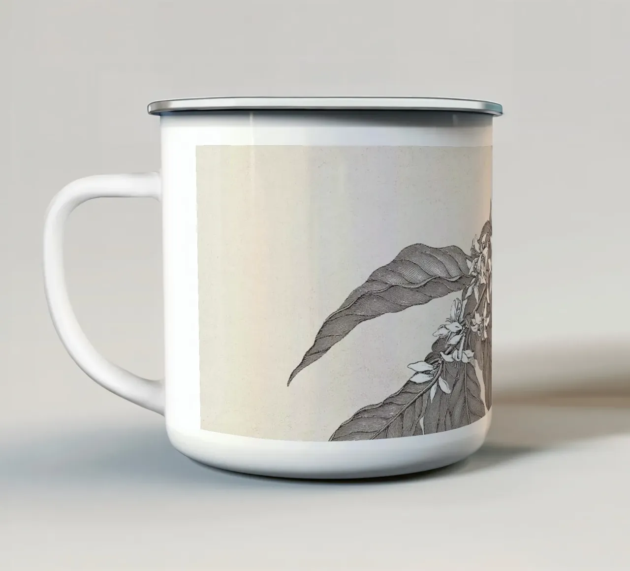 Coffee Branch Sketch no. 3 tazza in smalto da apoloprints
