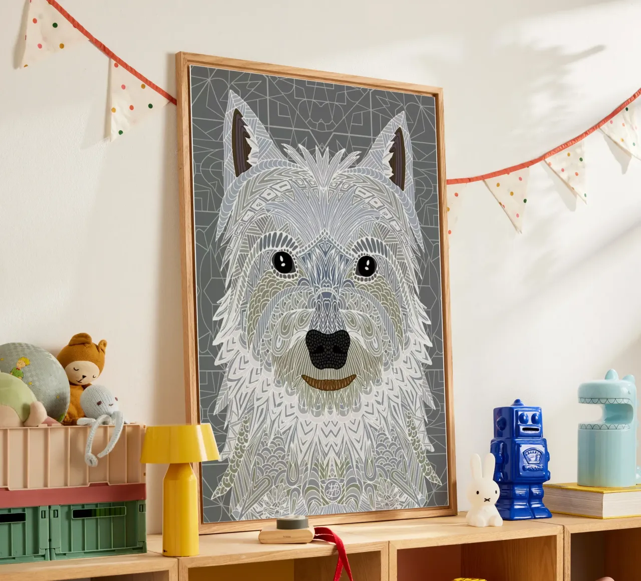 Westie plexiglass da Angelika Parker