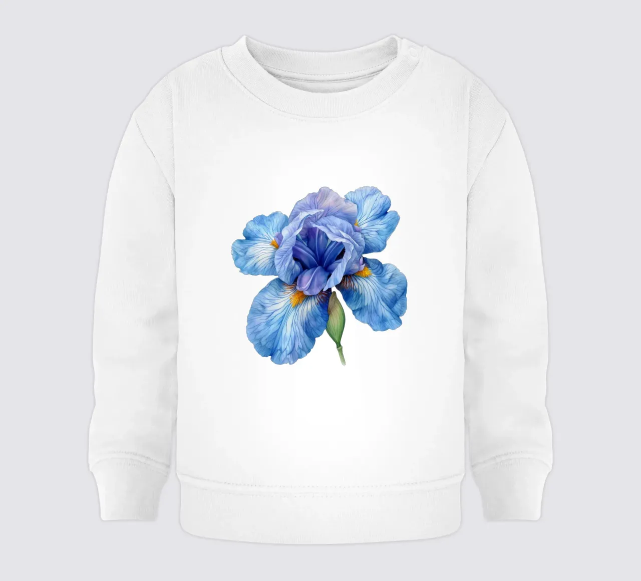 Fiore di iris 1 felpa neonato da Bold Blooms