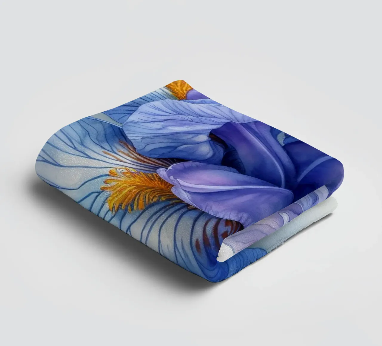 Iris Flower 1 towel by Bold Blooms