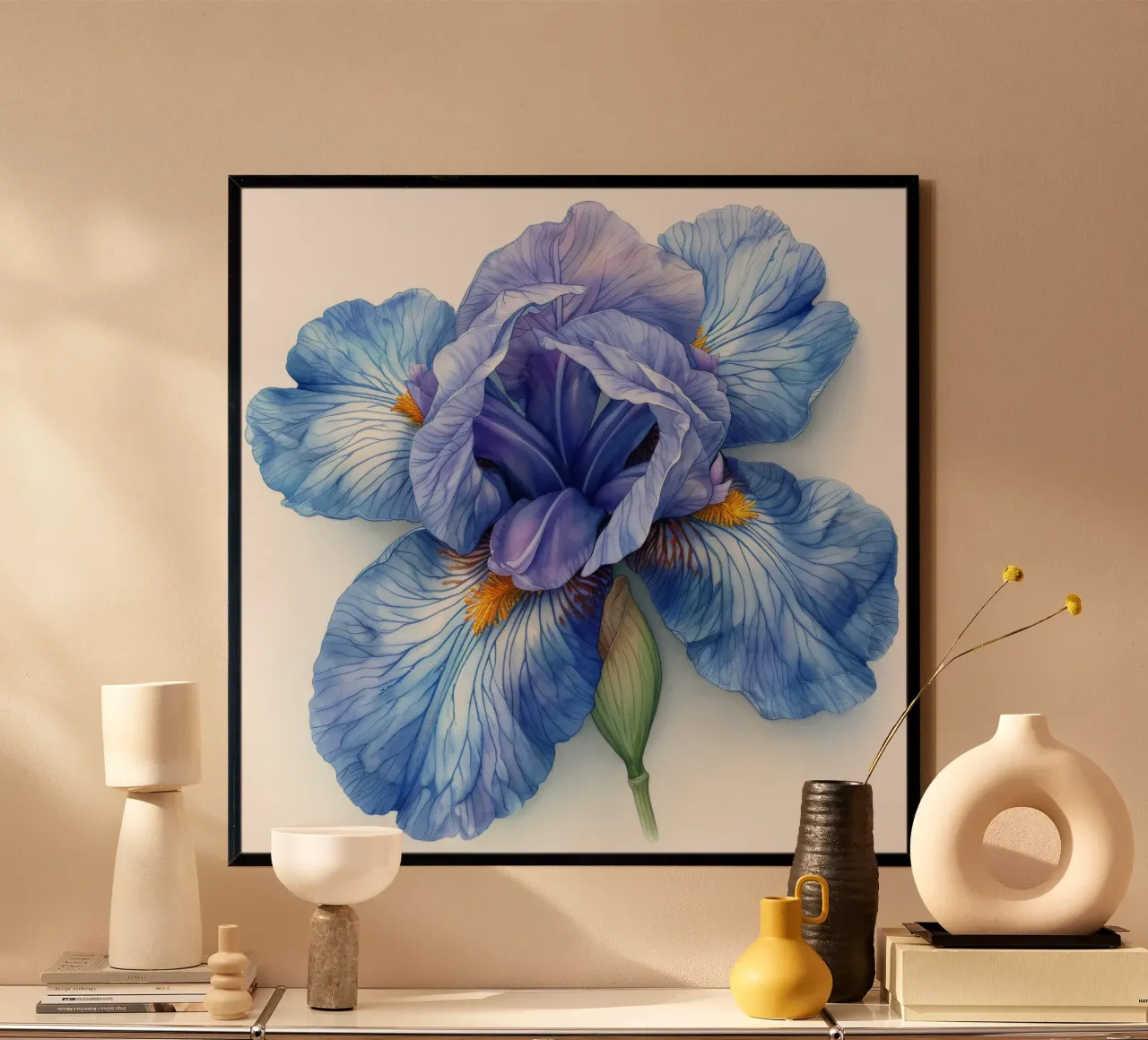 Fiore di iris 1 carta hahnemühle da Bold Blooms