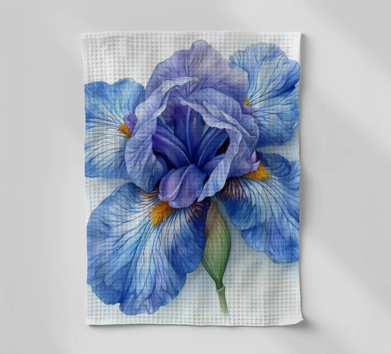 Fiore di iris 1 canovaccio da cucina da Bold Blooms