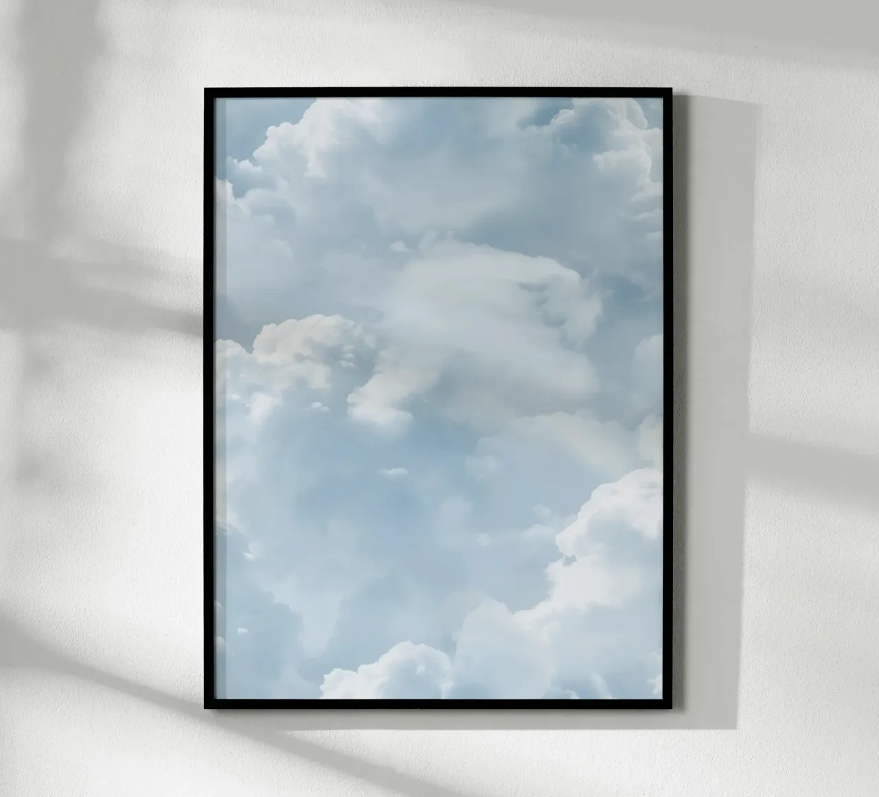 Cielo blu Nuvole astratte Boho Spirituale Estate Yoga Calma Arte poster da Gentle Echoes Art