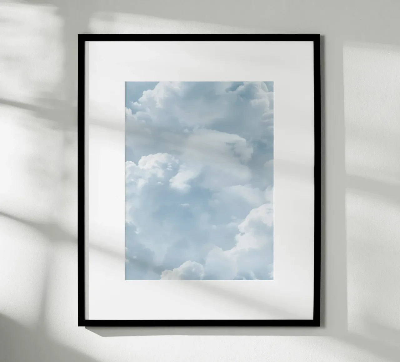 Cielo blu Nuvole astratte Boho Spirituale Estate Yoga Calma Arte poster da Gentle Echoes Art